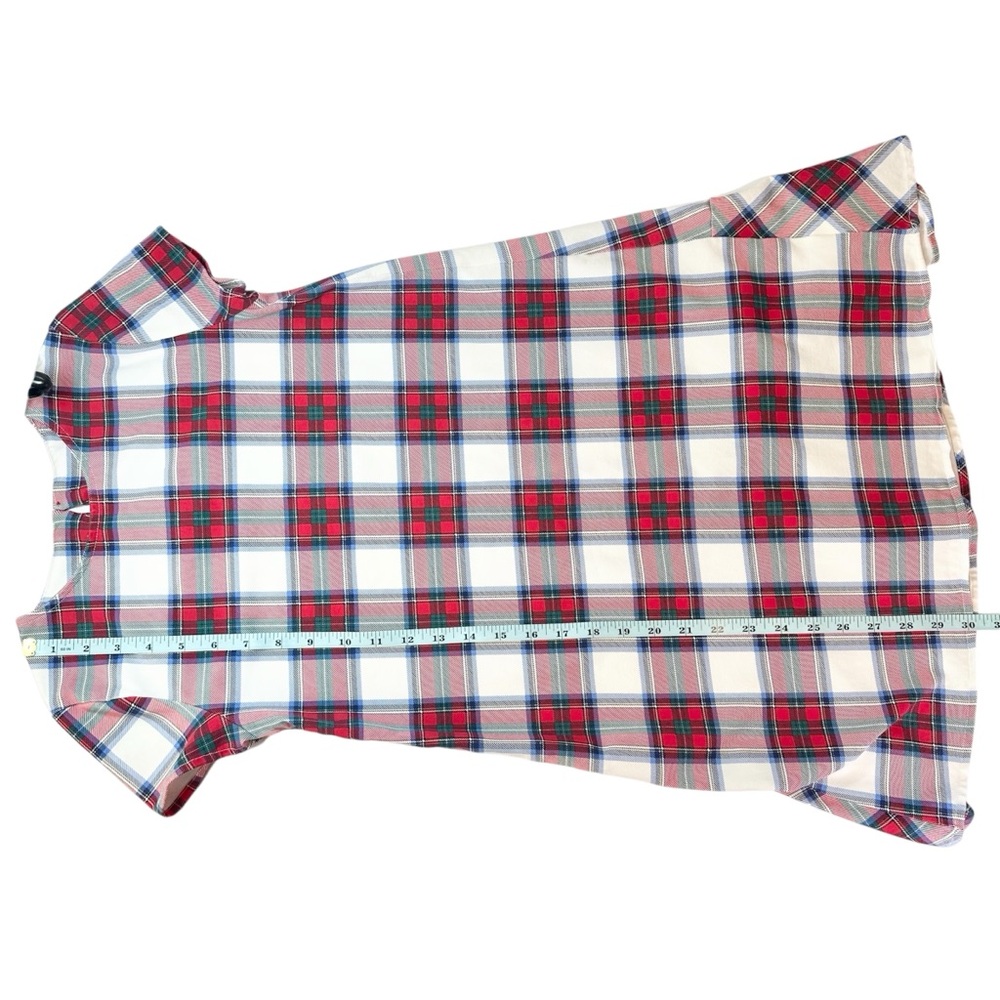 Vineyard Vines Tartan Plaid Short Sleeve Dress, Large - Picture 9 of 9